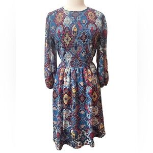 Harlow & Rose Modest Boho Smocked Dress In Size XL